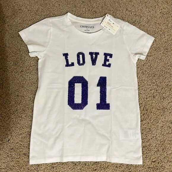 NWT J. Crew | Crewcuts Cotton sequin flip Shirt - Picture 1 of 4